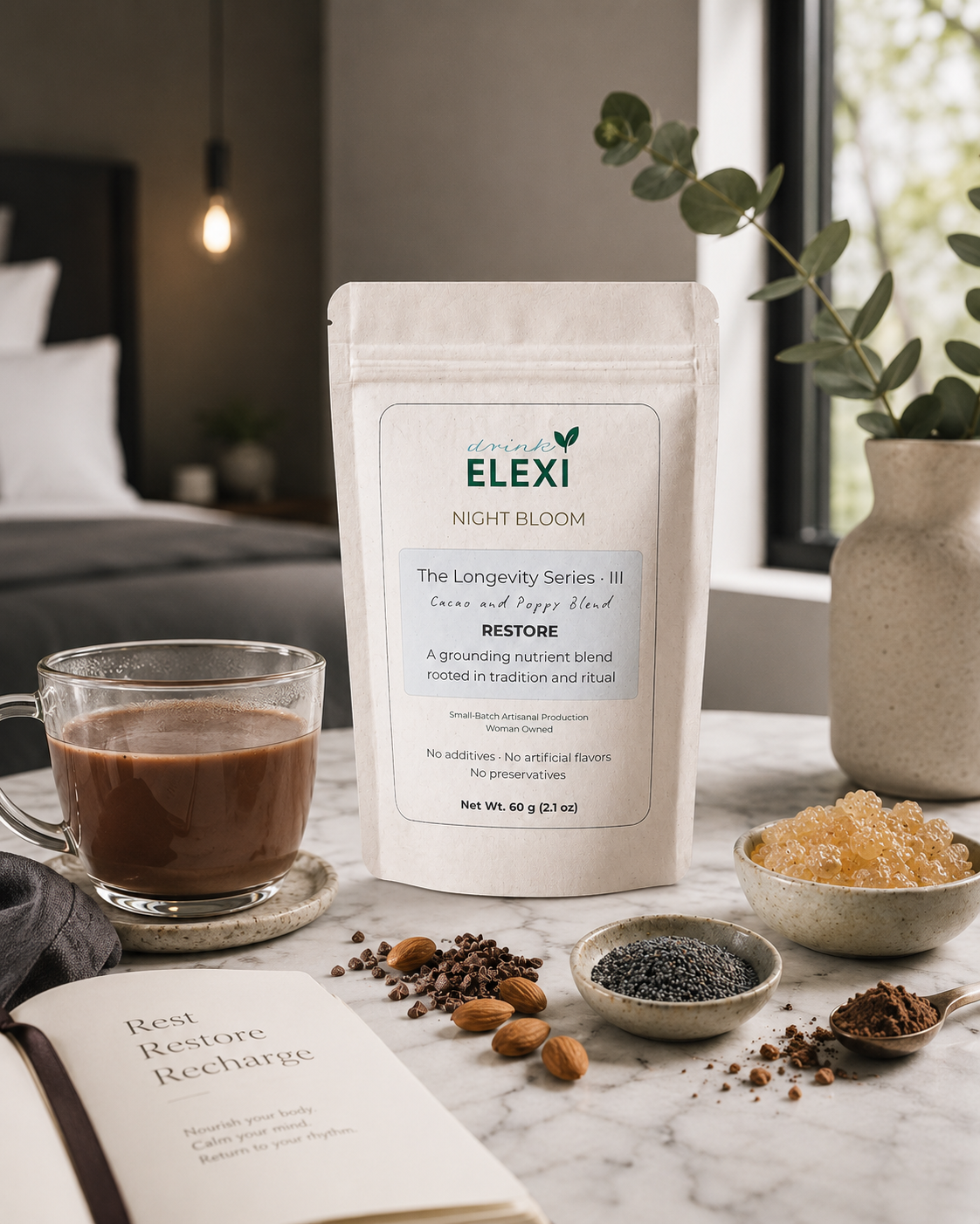 Night Bloom (Cacao Blend) | Daily Wellness Ritual