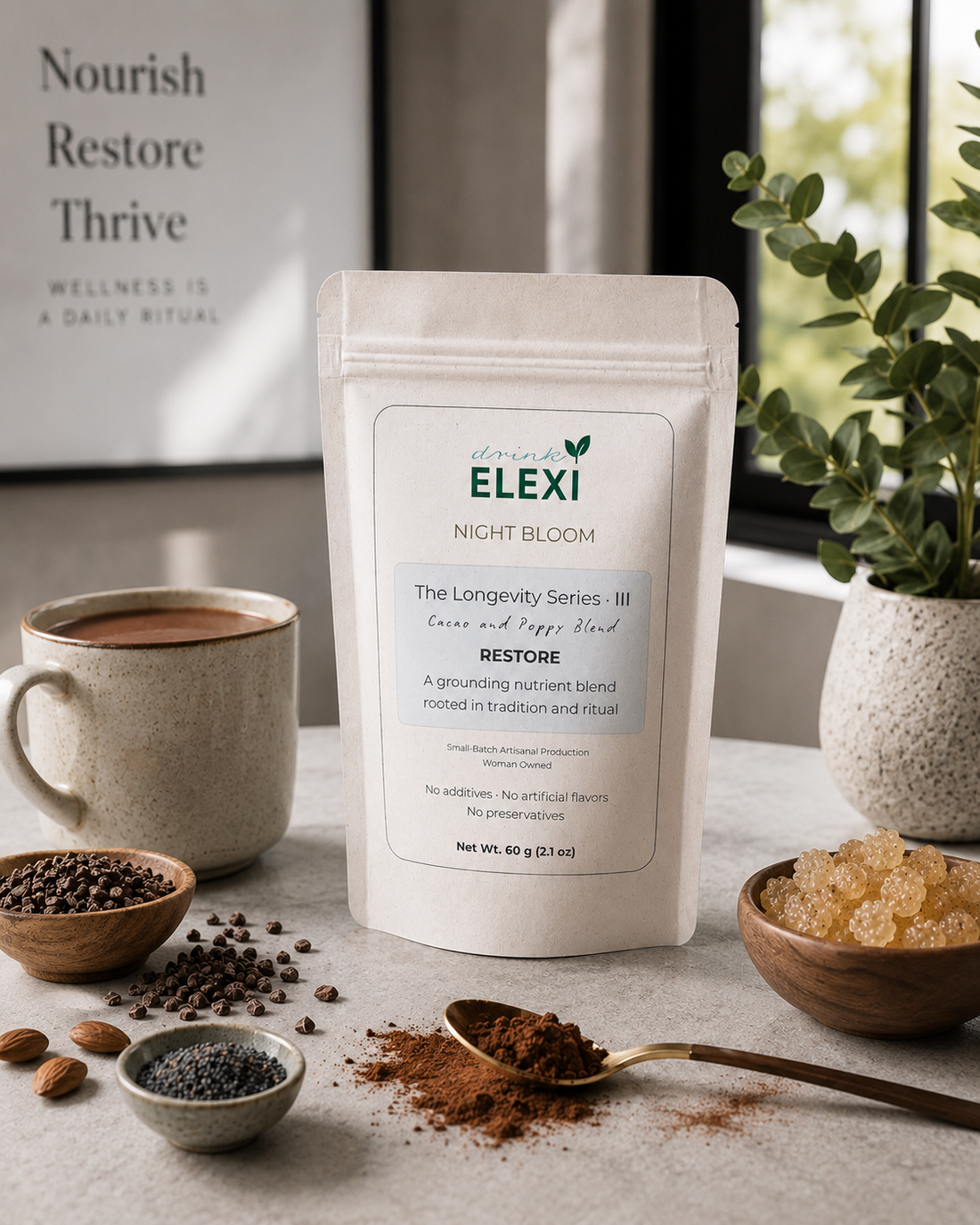 Night Bloom (Cacao Blend) | Daily Wellness Ritual