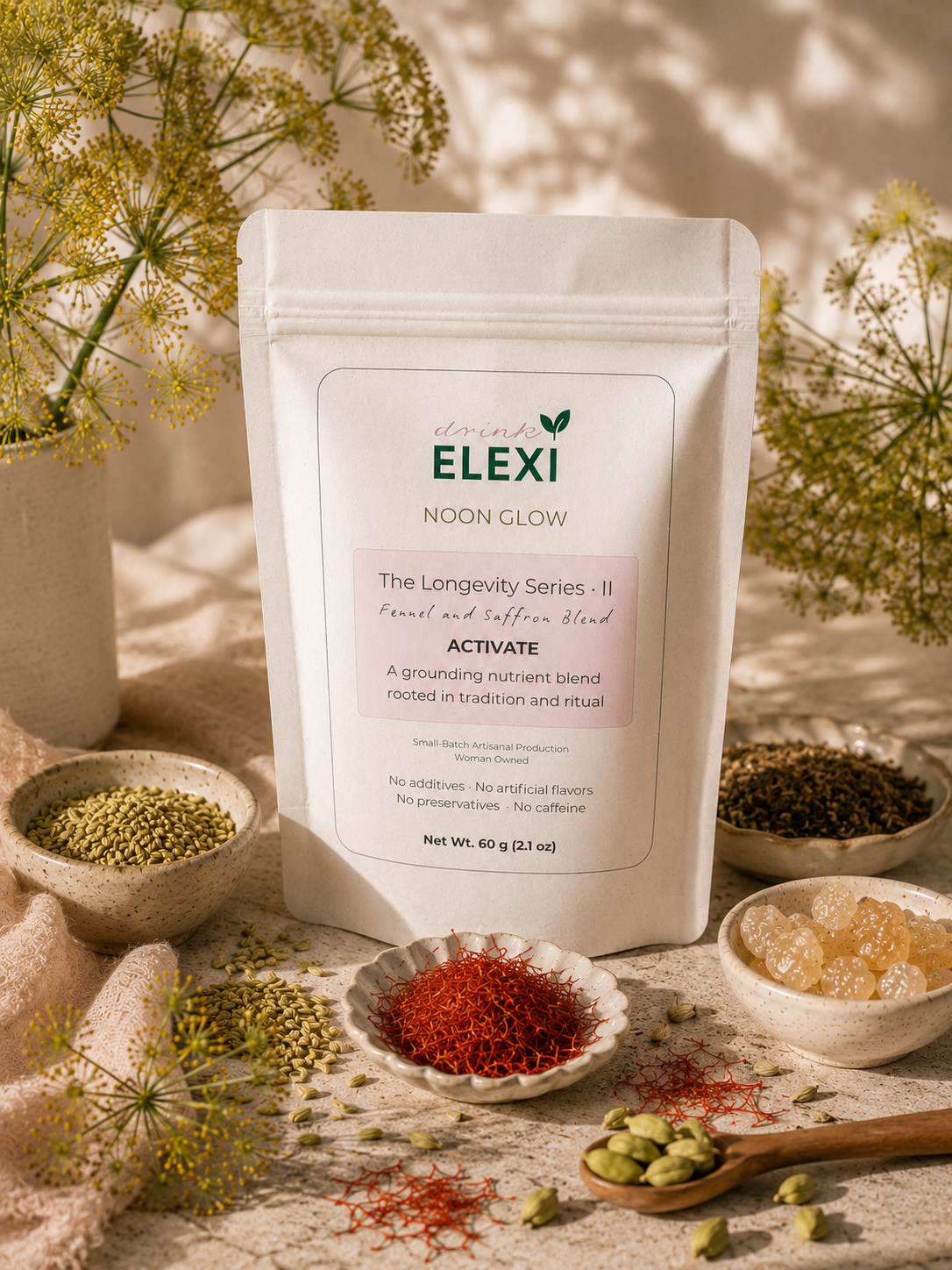 Noon Glow (Saffron Blend) | Daily Wellness Ritual